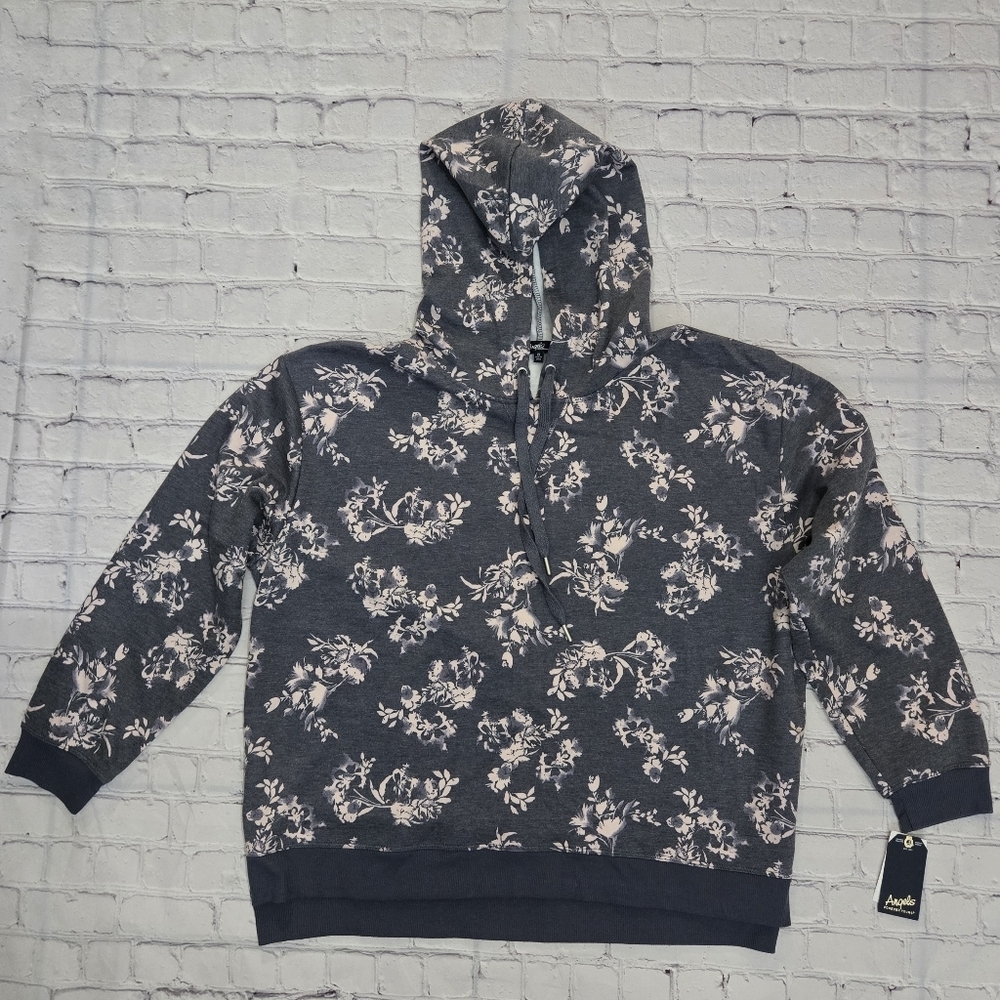 Angels Forever Young Pullover Floral Hoodie NWT Size:1X